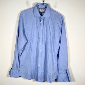 Thomas Pink Men’s Size 17 43cm Slim Fit Superior Two Fold Button Down Shirt
